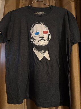 Bill Murray in 3D Glasses Portrait  CHIVE tees Tag XL